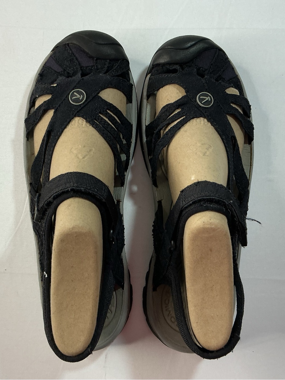 KEEN Women's Black Strappy Closed-Toe Sandals